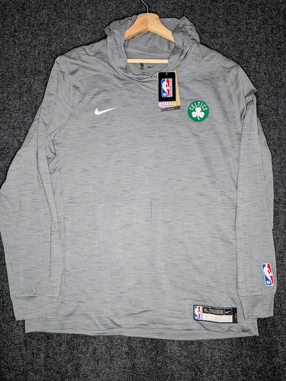 NBA Authentics Nike Celtics Team Issue Hoodie XL Tall NWT